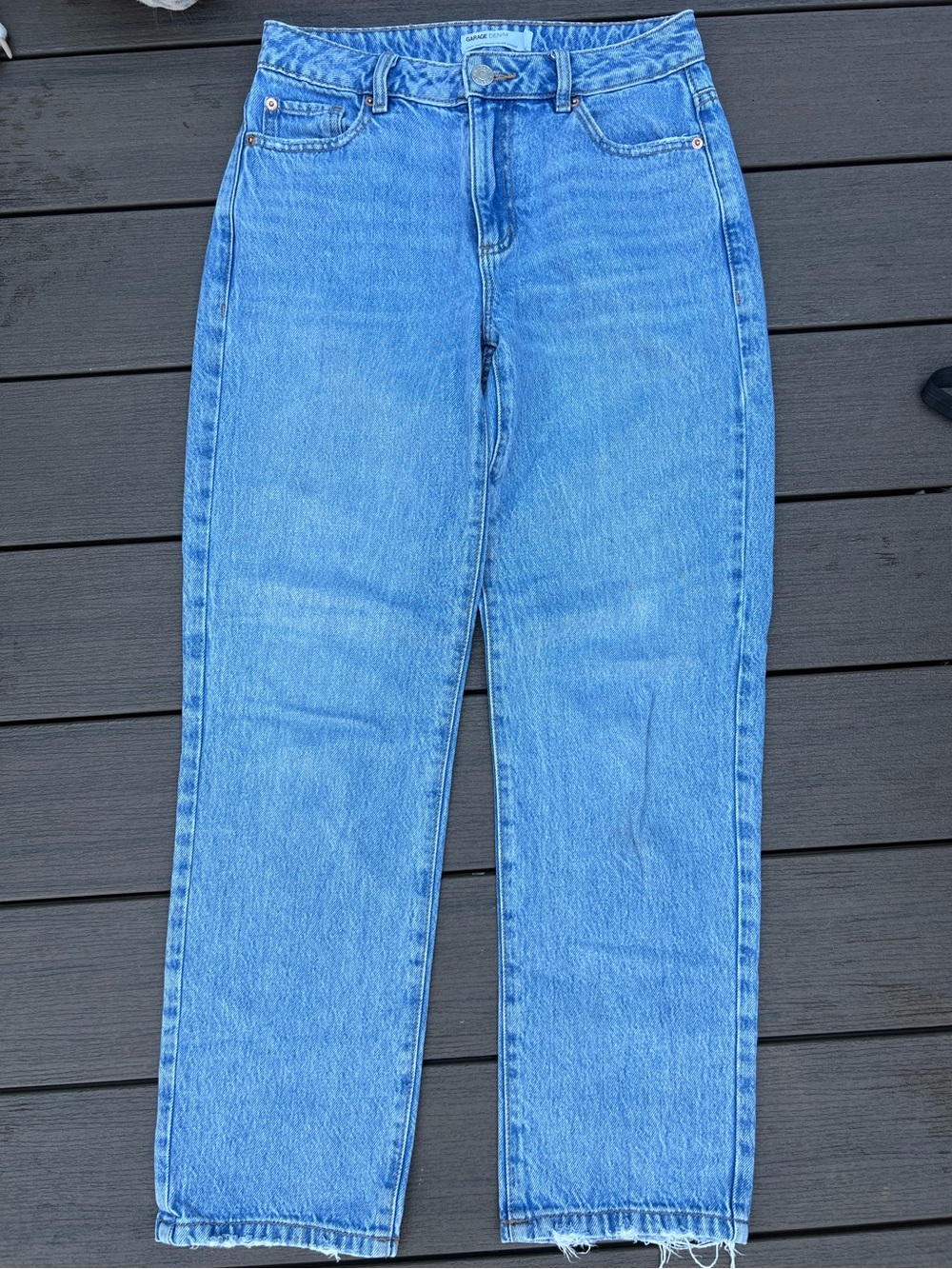 GARAGE Coupe Droite Vintage Straight Light Blue Straight-Leg Women's Jeans